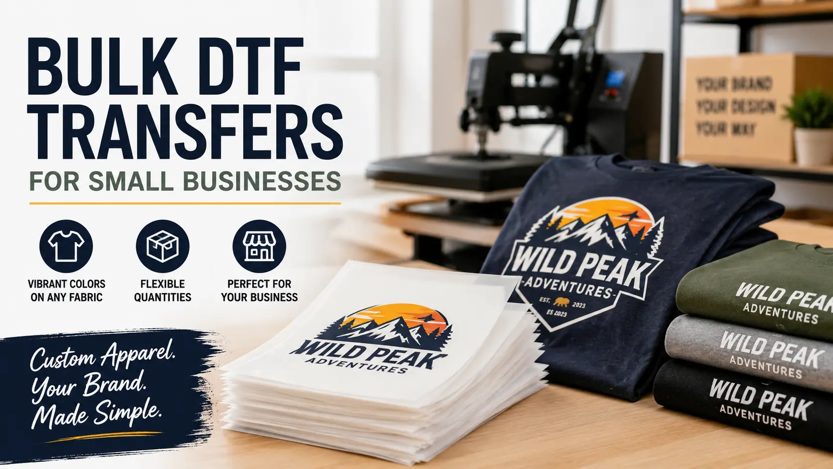 Bulk DTF Transfers For Small Businesses