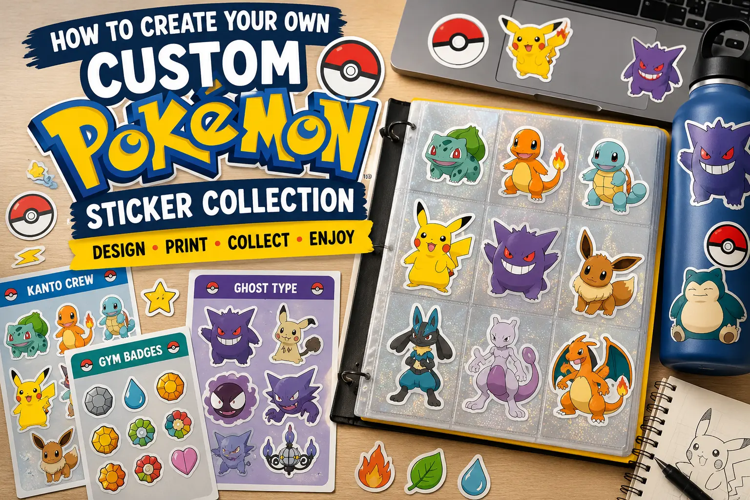 How To Create Your Own Custom Pokemon Sticker Collection
