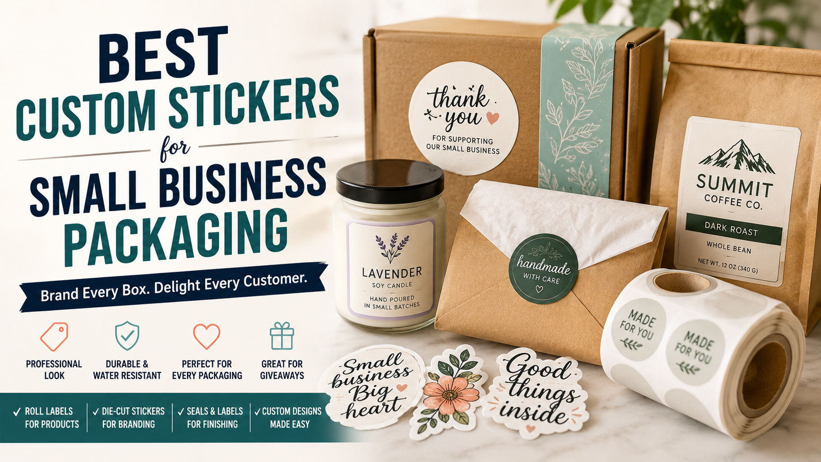 Best Custom Stickers for Small Business Packaging